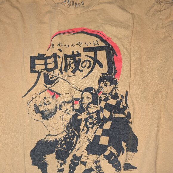 Demon Slayer Kimetsu no Yaiba Checkered T-Shirt - BoxLunch Exclusive Mens XL - Picture 2 of 5
